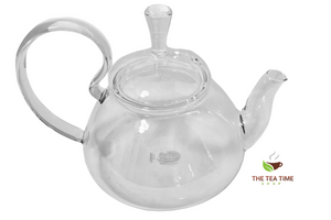 Glass teapot. The Tea Time Shop