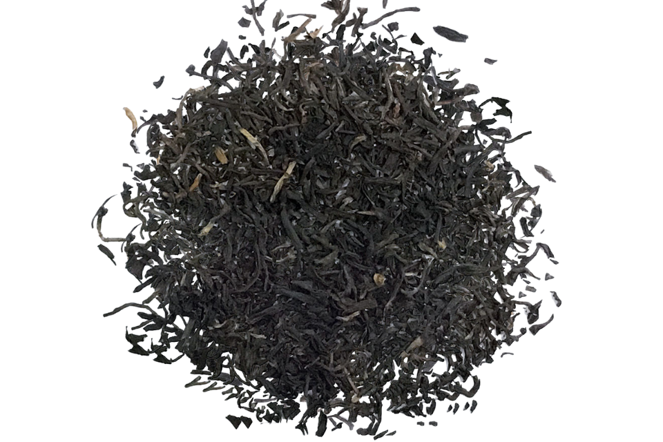 Black tea leaves. Panda blend Keemun. The Tea Time Shop