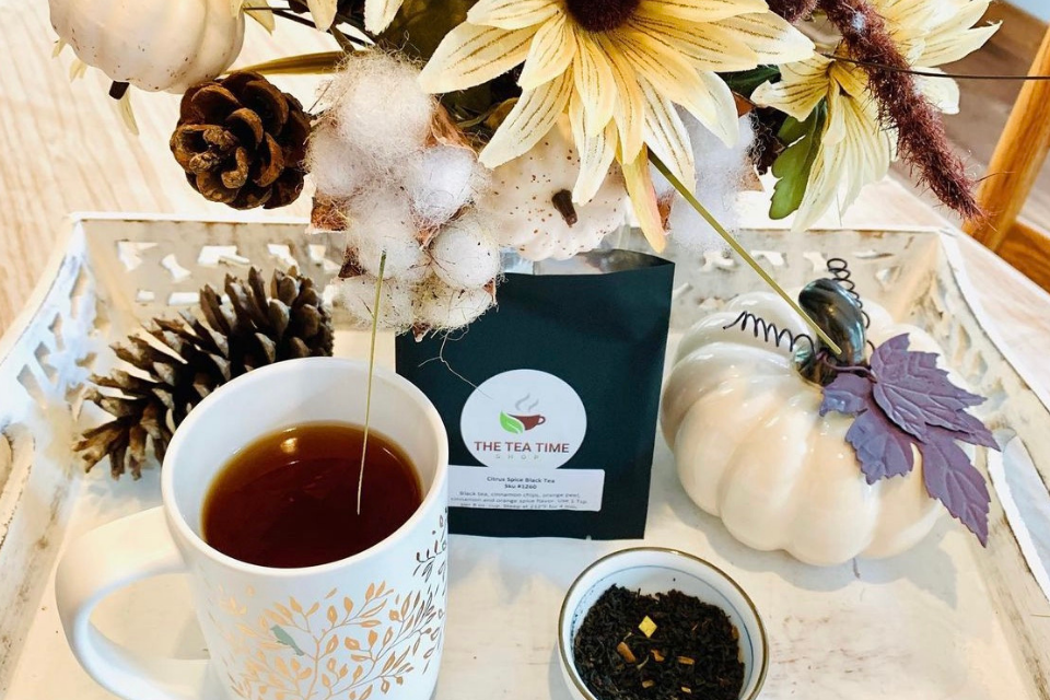 Citrus Spice black tea. The Tea Time Shop