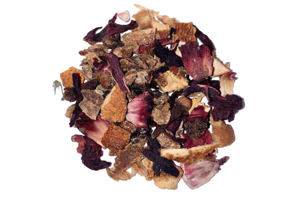 Hibiscus & Lavender tea. The Tea Time Shop